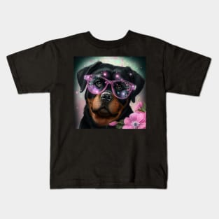 Fashionable Rottweiler Kids T-Shirt